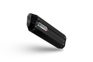 Exhaust compatible with Voge 900DSX 2024-2025, Hyper Sonic Black Titanium, Slip-on exhaust including removable db killer and link pipe 