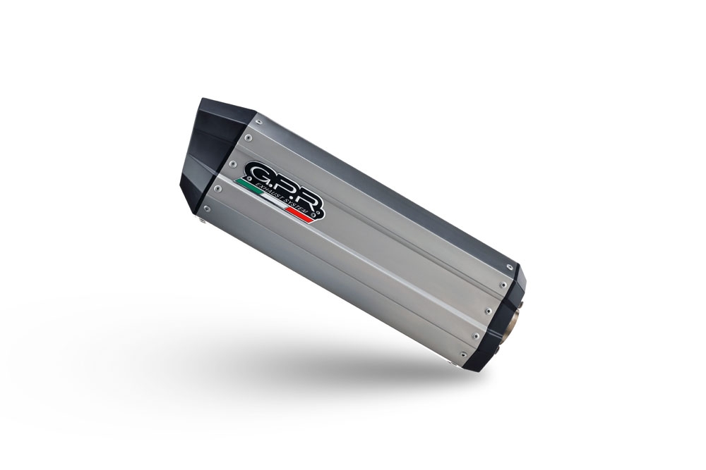 Exhaust compatible with Voge 900DSX 2024-2025, Hyper Sonic Titanium, Slip-on exhaust including removable db killer and link pipe 