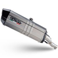 GPR escape compatible con  Bmw R 1250 Gs -Adventure 2021-2024, Hyper Sonic Titanium, Escape legal, homologado, silenciador con db killer desmontable y tubo de conexión específico 