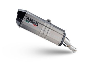 GPR escape compatible con  Bmw R 1250 Gs -Adventure 2021-2024, Hyper Sonic Titanium, Escape legal, homologado, silenciador con db killer desmontable y tubo de conexión específico 