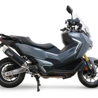 GPR exhaust compatible with  Sym ADX TG400 2024-2026, Furore-X Scooter, Slip-on exhaust including removable db killer, link pipe and catalyst,  EPA-compliant 