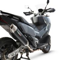 GPR exhaust compatible with  Sym ADX TG400 2024-2026, Furore-X Scooter, Slip-on exhaust including removable db killer, link pipe and catalyst,  EPA-compliant 