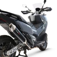 GPR exhaust compatible with  Sym ADX TG400 2024-2026, Furore-X Scooter, Slip-on exhaust including link pipe and removable db killer 
