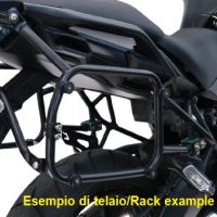 GPR TECH compatible with  Kawasaki Versys 650 2015/2016 e3 GPR TECH Specific rack for side cases 38 Lt + 38 Lt black color 