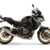 GPR escape compatible con  Yamaha Tracer 700 GT 2019-2020, Deeptone Inox, Escape completo racing, incluyendo colector y db killer desmontable, sin homologación 