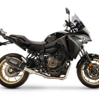 GPR escape compatible con  Yamaha Tracer 700 2016-2019, Furore Nero, Escape completo racing, incluyendo colector y db killer desmontable, sin homologación 