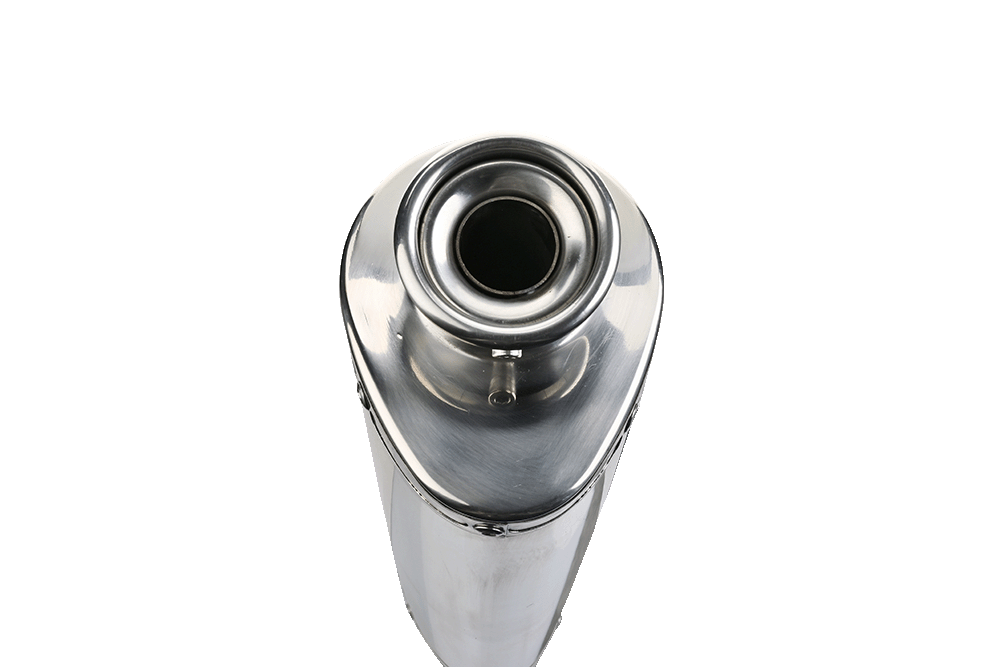 Exhaust compatible with Bmw F750GS 2018-2020, Trioval, Slip-on exhaust including removable db killer and link pipe 