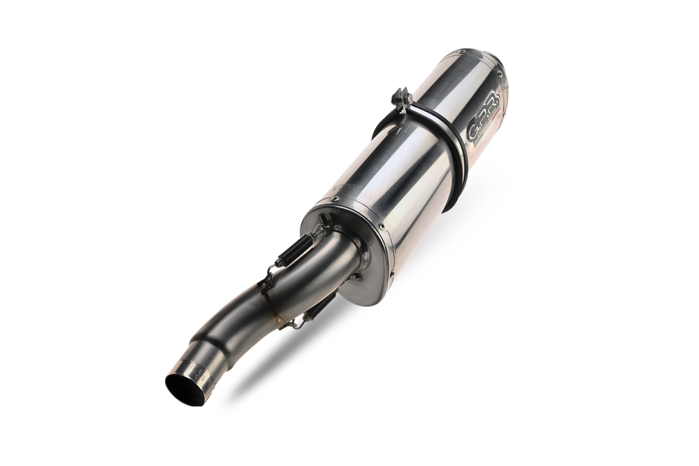 Exhaust compatible with Aprilia Etv Caponord 1000 Rally 2001-2007, Trioval, Dual slip-on including removable db killers and link pipes, not EPA-compliant 