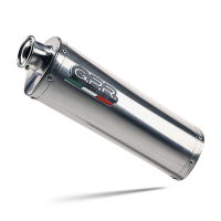 Exhaust compatible with Bmw F750GS 2018-2020, Trioval, Slip-on exhaust including removable db killer and link pipe 