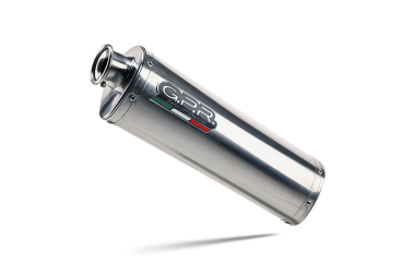 Exhaust compatible with Suzuki SV650 / SV650 ABS 2016-2020, Trioval, Slip-on exhaust including removable db killer and link pipe 