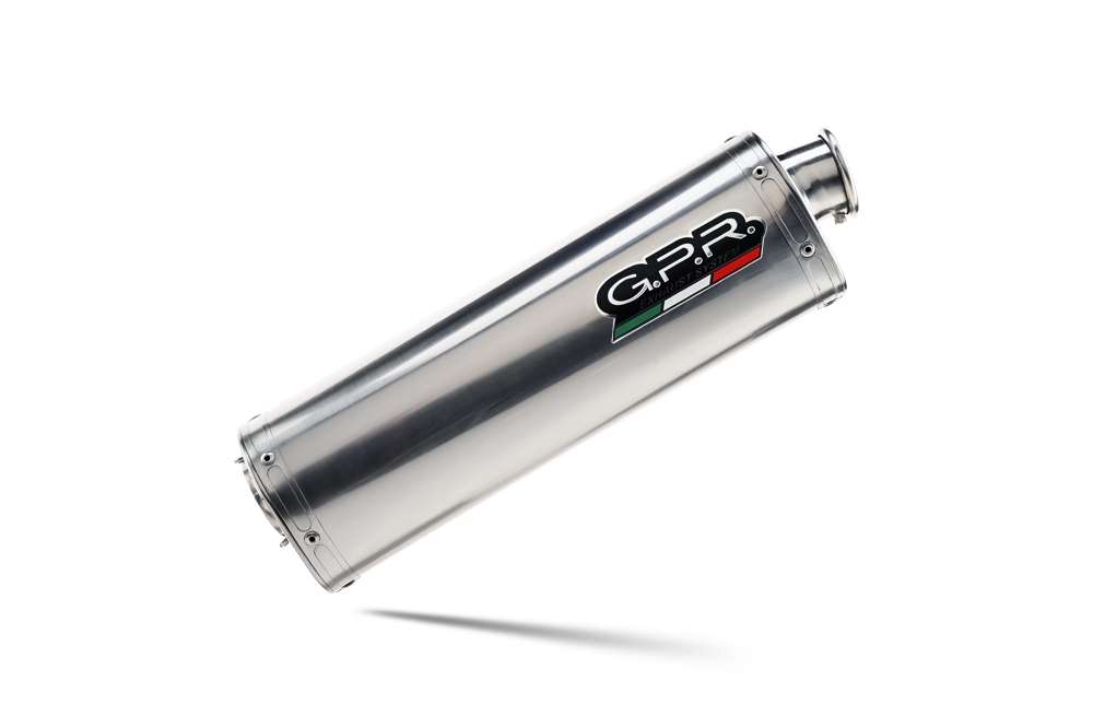 Exhaust compatible with Aprilia Mana 850 Gt 2007-2016, Trioval, Mid-Full system exhaust including removable db killer 