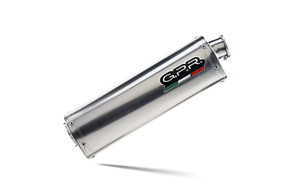 Exhaust compatible with Bmw F650GS 2000-2003, Trioval, Slip-on exhaust including removable db killer and link pipe 