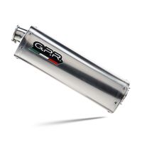 Exhaust compatible with Benelli Trk 502 X 2017-2020, Trioval, Slip-on exhaust including removable db killer and link pipe, EPA-compliant 