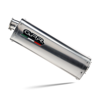 Exhaust compatible with Benelli Trk 502 2017-2020, Trioval, Slip-on exhaust including link pipe and removable db killer 