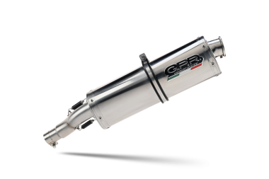 Exhaust compatible with Aprilia Mana 850 Gt 2007-2016, Trioval, Mid-Full system exhaust including removable db killer 