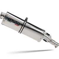 Exhaust compatible with Bmw F750GS 2018-2020, Trioval, Slip-on exhaust including removable db killer and link pipe 