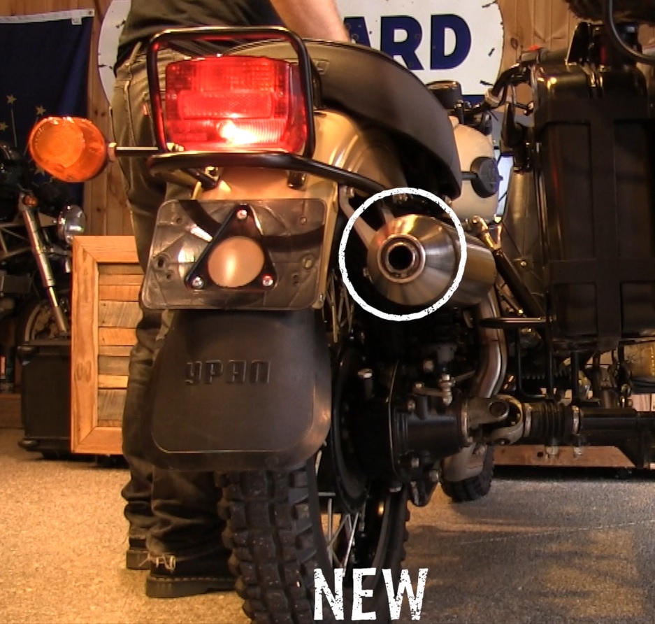 Exhaust compatible with Ural Gear Up 2017-2019, Ultracone, Full system exhaust, including removable db killer 