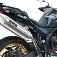 GPR exhaust compatible with Voge 625DSX 2024-2025, Furore-X Acciaio Inox, Slip-on exhaust including removable db killer and link pipe, not EPA-compliant 