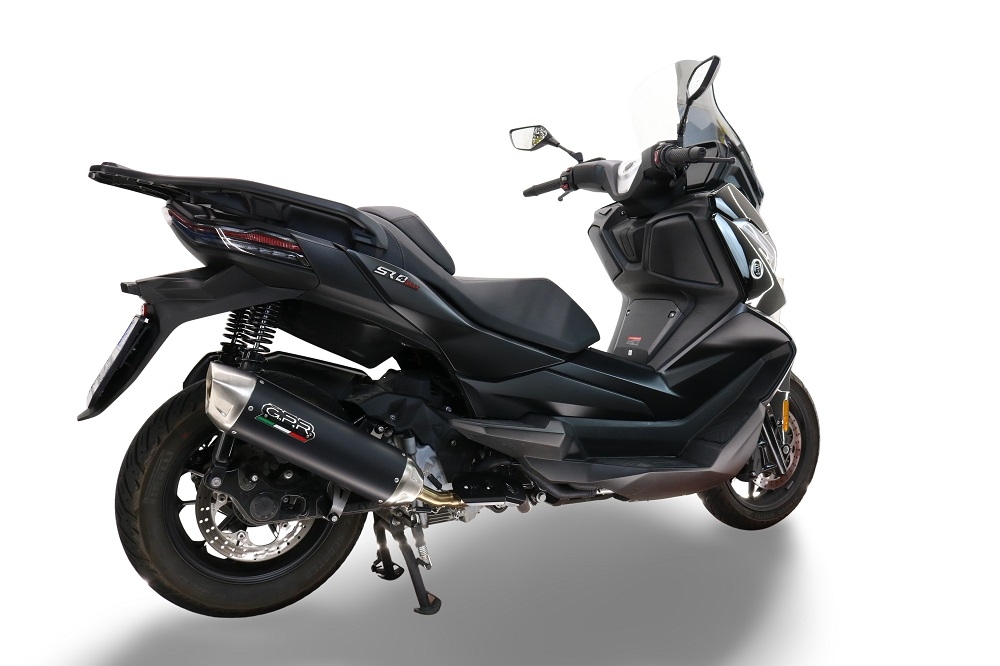 GPR exhaust compatible with  Bmw C400X / C400GT 2019-2020, Furore-X Scooter, Slip-on exhaust including link pipe and removable db killer 