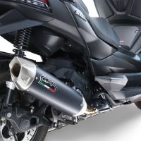 GPR exhaust compatible with  Bmw C400X / C400GT 2019-2020, Furore-X Scooter, Slip-on exhaust including link pipe and removable db killer 