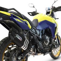 GPR exhaust compatible with Suzuki V-STROM 800DE - 800SE 2023-2025, Hyper Sonic Black Titanium, Slip-on exhaust including removable db killer and link pipe, EPA-compliant 