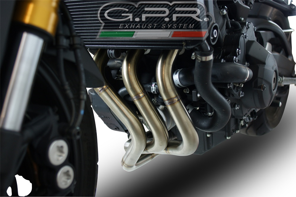 Exhaust compatible with Yamaha FJ-09 2021-2023, Furore Evo4 Nero, Full system exhaust including removable db killer and catalyst 