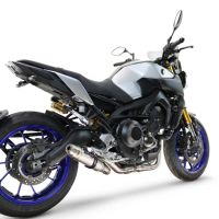 GPR exhaust compatible with  Yamaha FZ-09 2014-2016, Deeptone Inox, Full system exhaust, including removable db killer 