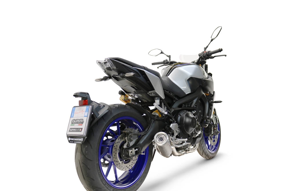 GPR exhaust compatible with  Yamaha FZ-09 2014-2020, M3 Inox , Full system exhaust, including removable db killer 