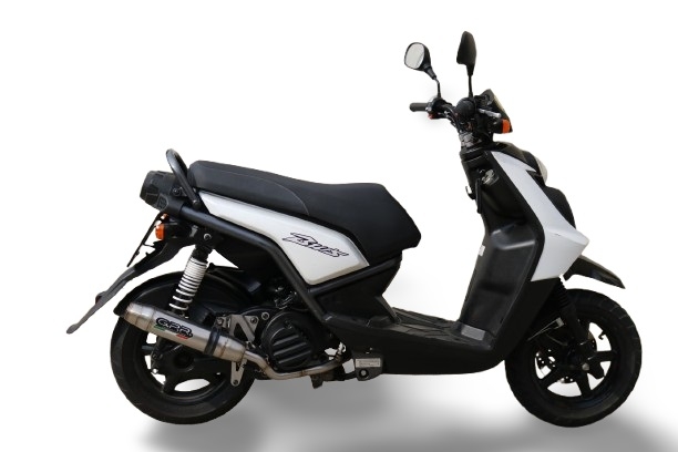 Exhaust compatible with Yamaha Zuma 125 2009-2015, Deeptone Inox, Full system exhaust, including removable db killer 
