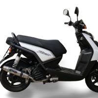 Exhaust compatible with Yamaha Zuma 125 2009-2015, Deeptone Inox, Full system exhaust, including removable db killer 