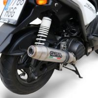 Exhaust compatible with Yamaha Zuma 125 2009-2015, Deeptone Inox, Full system exhaust, including removable db killer 