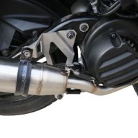 Exhaust compatible with Yamaha Zuma 125 2009-2015, Deeptone Inox, Full system exhaust, including removable db killer 