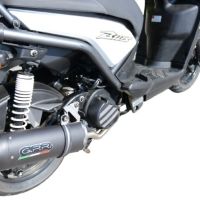 Exhaust compatible with Yamaha Zuma 125 2009-2015, Furore Nero, Full system exhaust, including removable db killer 