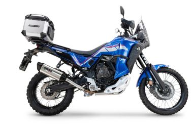 Exhaust compatible with Yamaha Tenere 700 2024-2025, Furore-X Titanio, Slip-on exhaust including removable db killer and link pipe 