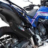 GPR escape compatible con  Triumph Tiger 900 GT / Pro / Rally Pro 2024-2025, Furore-X Titanio Nero, Escape legal, homologado, silenciador con db killer desmontable y tubo de conexión específico 