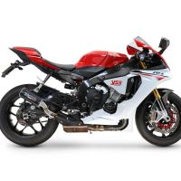 GPR exhaust compatible with  Yamaha R1 2020-2025, M3 Black Titanium, Slip-on exhaust including removable db killer and link pipe, EPA-compliant 