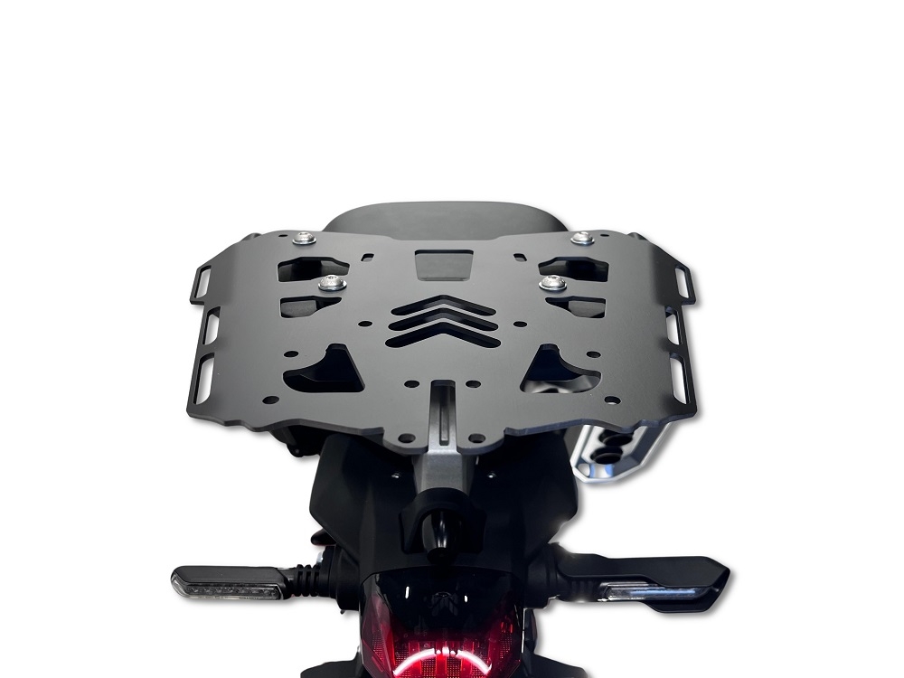 GPR TECH compatible with  Zontes 703 F 2025/2026 GPR TECH Specific fitting plate Top Case ALPITECH 35>55 LT compatible with original luggage rack,stainless steel made with 4 anchor points